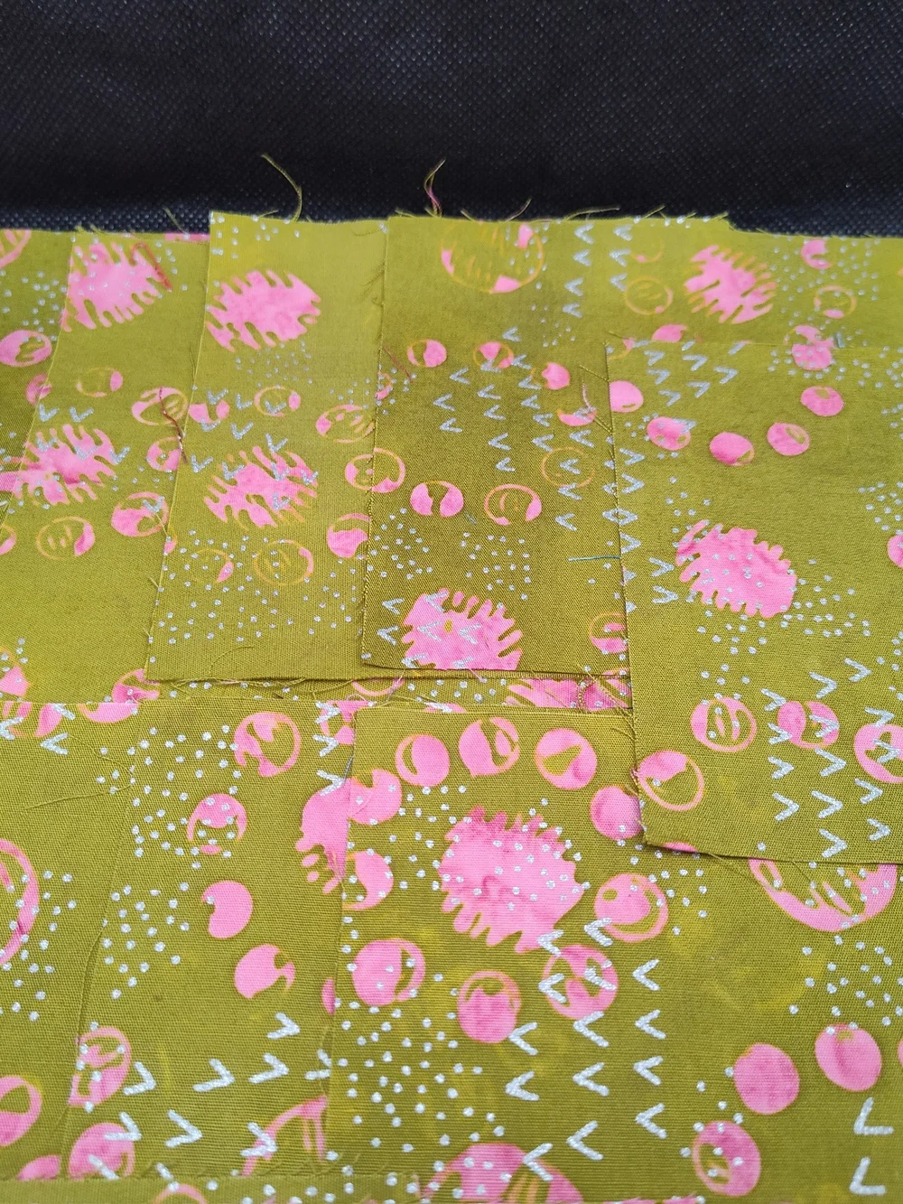 13 4.50 INCH Batik Fabric SQUARES